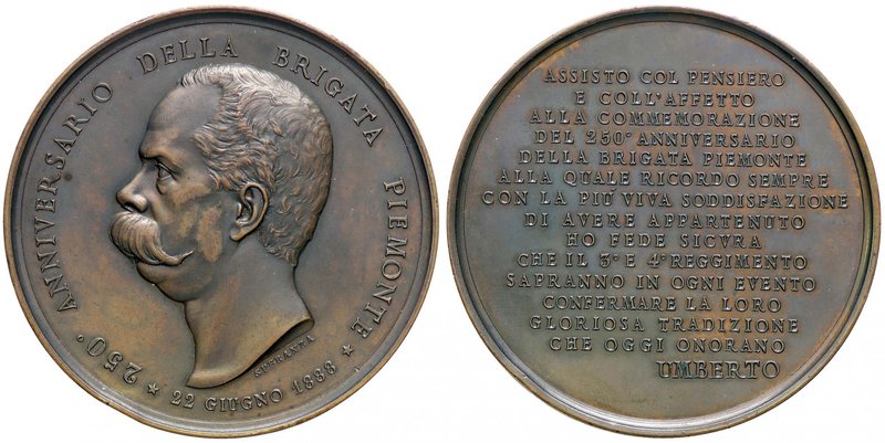 MEDAGLIE - SAVOIA - Umberto I (1878-1900) - Medaglia 1888 - 250° Anniversario Br...