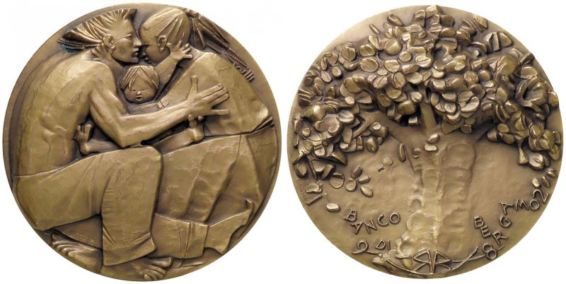 MEDAGLIE - PERSONAGGI - Angelo Grilli (1932-2015) - Medaglia 1982 - Banco di Ber...
