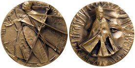 MEDAGLIE - PERSONAGGI - Angelo Grilli (1932-2015) - Medaglia 1983 - Il Pontefice in visita a Desio Grilli 35 AE dorato Ø 70
FDC