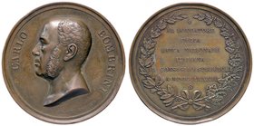 MEDAGLIE - PERSONAGGI - Carlo Bombrini (1804-1882) - Medaglia 1882 - Fondatore della banca nazionale italiana AE Opus: Pieroni Ø 48 Colpetti
BB+