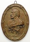 MEDAGLIE - PERSONAGGI - Giuseppe Verdi (1813-1901) - Placchetta uniface 1901 AE mm 126x150
qSPL