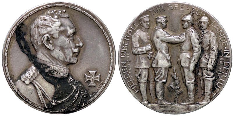 MEDAGLIE - PERSONAGGI - Guglielmo II (1859-1941) - Medaglia AG Ø 34
SPL