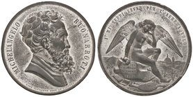 MEDAGLIE - PERSONAGGI - Michelangelo Buonarroti (1475-1564) - Medaglia 1875 - Nel IV centenario in Firenze AE Opus: Vagnetti Ø 50
qFDC