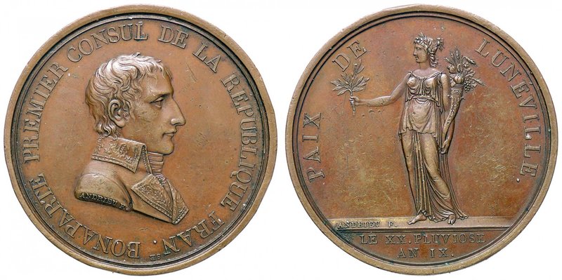 MEDAGLIE - NAPOLEONICHE - Napoleone I, Console (1801-1804) - Medaglia A. IX - Pa...