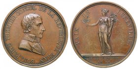 MEDAGLIE - NAPOLEONICHE - Napoleone I, Console (1801-1804) - Medaglia A. IX - Pace di Luneville AE Opus: Andrieu Ø 40
BB+