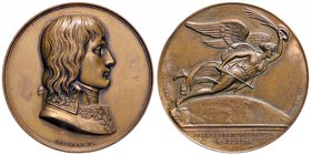 MEDAGLIE - NAPOLEONICHE - Napoleone I, Imperatore (1804-1814) - Medaglia 1806 - Battaglia di Montenotte AE Opus: Gayrard Ø 40BRONZE sul bordo Colpetto...