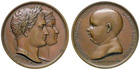 MEDAGLIE - NAPOLEONICHE - Napoleone I, Imperatore (1804-1814) - Medaglia 1811 - Nascita del re di Roma Br. 1100 AE Opus: Andrieu Ø 32
SPL