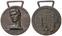 MEDAGLIE - FASCISTE - Medaglia 1938 A. XVI - V Raduno Artiglieri d'Italia Venezia - Busto di Damiano Chiesa /R Campanile, fascio, vessillo e aquila co...