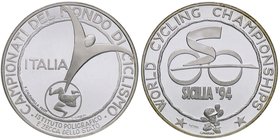 MEDAGLIE - REPUBBLICA - Medaglia 1994 - Mondiali di ciclismo AG Opus: Momoni Ø 35 In confezione
FS