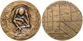 MEDAGLIE - REPUBBLICA - Medaglia 1995 - Cinquantenario dei deportati nei lager AE Ø 55 Colpetto
qFDC