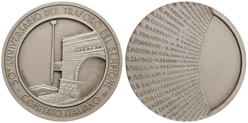 MEDAGLIE - REPUBBLICA - Medaglia 1959 - Cinquantenario galleria del Sempione AG ...