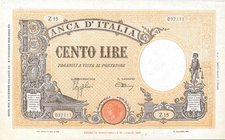 CARTAMONETA - BANCA d'ITALIA - Vittorio Emanuele III (1900-1943) - 100 Lire - Barbetti 09/12/1942 - Fascio Alfa 370; Lireuro 21A Azzolini/Urbini
SPL+