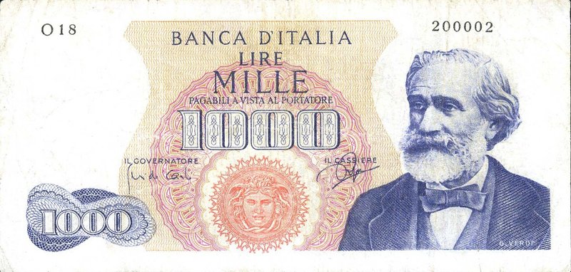 CARTAMONETA - BANCA d'ITALIA - Repubblica Italiana (monetazione in lire) (1946-2...