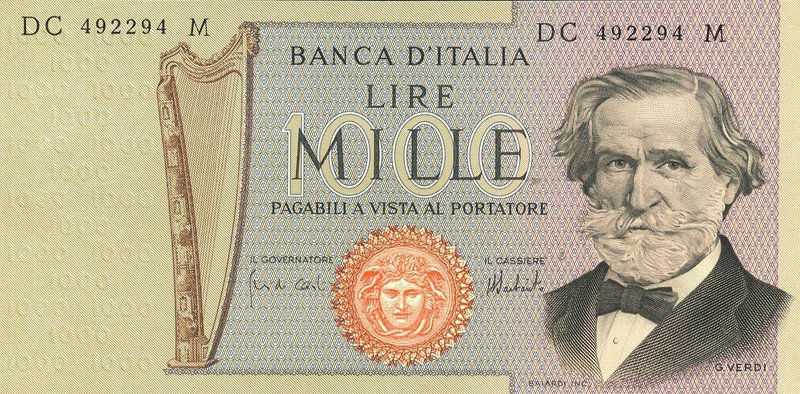 CARTAMONETA - BANCA d'ITALIA - Repubblica Italiana (monetazione in lire) (1946-2...