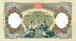 CARTAMONETA - BANCA d'ITALIA - Repubblica Italiana (monetazione in lire) (1946-2001) - 5.000 Lire - Rep. Marinare (medusa) 07/02/1953 Alfa 786; Lireur...
