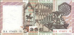 CARTAMONETA - BANCA d'ITALIA - Repubblica Italiana (monetazione in lire) (1946-2001) - 5.000 Lire - A. da Messina 19/10/1983 Alfa 808; Lireuro 68D R C...