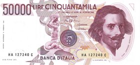 CARTAMONETA - BANCA d'ITALIA - Repubblica Italiana (monetazione in lire) (1946-2001) - 50.000 Lire - Bernini 1° tipo 15/03/1984 Alfa 901; Lireuro 80A ...