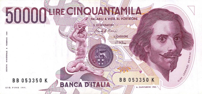 CARTAMONETA - BANCA d'ITALIA - Repubblica Italiana (monetazione in lire) (1946-2...