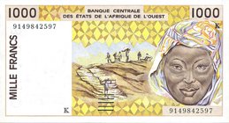 CARTAMONETA ESTERA - AFRICA OCCIDENTALE FRANCESE - 1.000 Franchi (1991-92) Kr. 411D
FDS