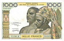 CARTAMONETA ESTERA - AFRICA OCCIDENTALE FRANCESE - 1.000 Franchi 1959-1965
qFDS