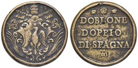 PESI MONETALI - ROMA - Leone XII (1823-1829) - Doppio doblone - Stemma pontificio /R DOBLONE DOPPIO DI SPAGNA (BR g. 25,75) Ø 31
qBB
