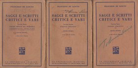 LIBRI VARI - LIBRI De Sanctis F. - Saggi e scritti critici e vari - volume I, II e III -Seconda edizione - Universale Barion
Buono