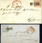 AREA ITALIANA - NAPOLI - Antichi Stati - Posta Ordinaria 1858-1861 Lotto di due buste
BU