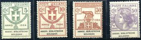 AREA ITALIANA - ITALIA REGNO - Enti Parastatali 1924 Associazione Biblioteche Bologna (1/4) Cat. 325 €
NN