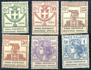 AREA ITALIANA - ITALIA REGNO - Enti Parastatali 1924 Cassa Naz. Assicurazioni Sociali (24/29) Cat. 700 €
NN