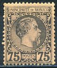 FILATELIA - EUROPA - MONACO - Posta Ordinaria 1885 - Carlo III - 75 Cent. Nero/rosa Un. 8 Cat. 800 €
NN