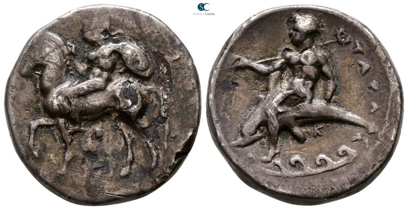 Calabria. Tarentum 300-220 BC. 
Foureé Nomos

22 mm., 6.63 g.



very fin...