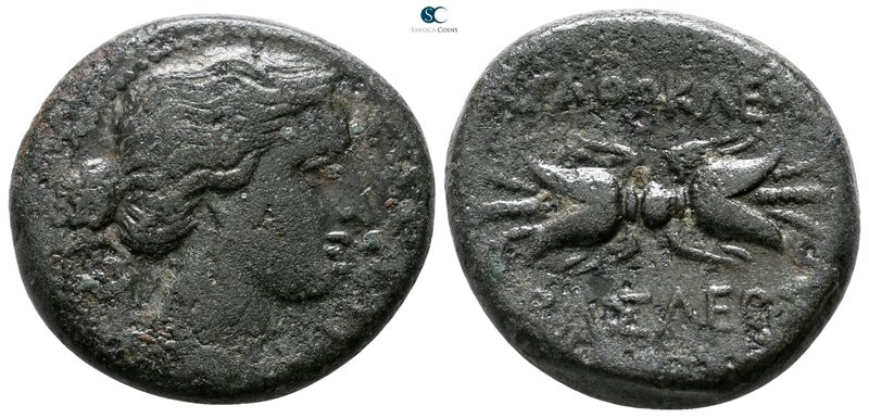 Sicily. Syracuse. Agathokles 317-289 BC. 
Bronze Æ

21 mm., 8.25 g.



ne...
