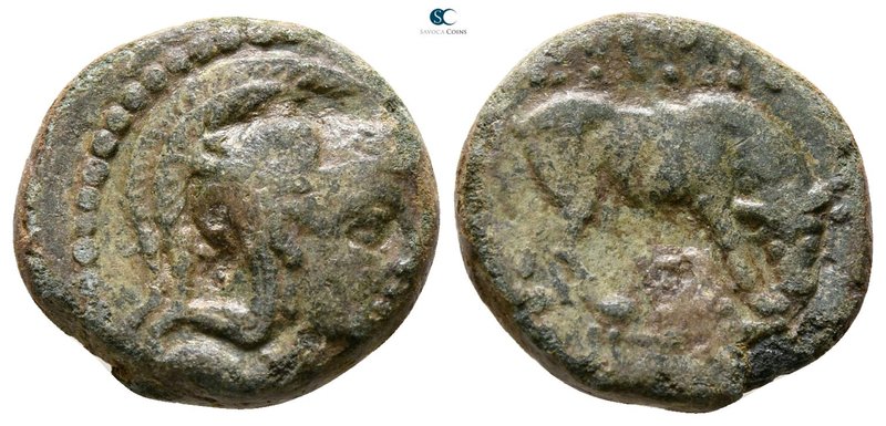 Macedon. Pella 187-168 BC. 
Bronze Æ

14 mm., 2.68 g.



nearly very fine...