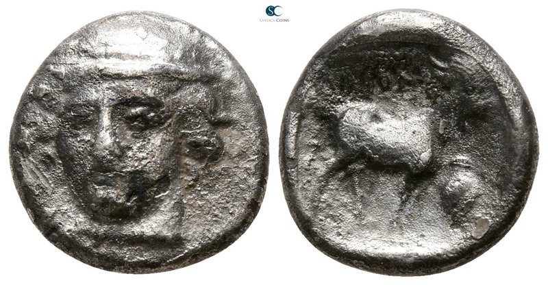 Thrace. Ainos circa 412-365 BC. 
Tetrobol AR

12 mm., 2.01 g.



nearly v...