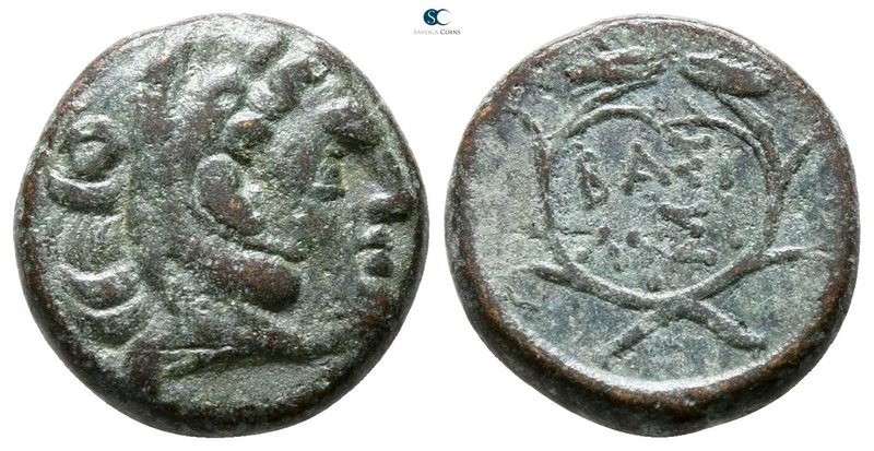 Kings of Thrace. Uncertain mint. Lysimachos 305-281 BC. 
Bronze Æ

12 mm., 2....