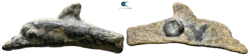 Scythia. Olbia 437-410 BC. 
Cast dolphin Æ

25 mm., 1.70 g.



nearly ver...