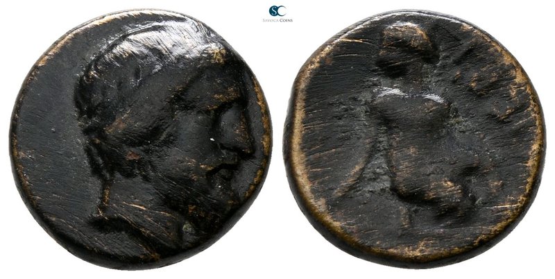 Thessaly. Kierion circa 360-350 BC. 
Chalkous Æ

13 mm., 2.47 g.



nearl...