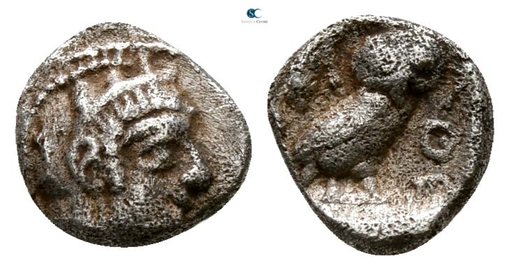 Attica. Athens 454-404 BC. 
Hemiobol AR

6 mm., 0.32 g.



nearly very fi...