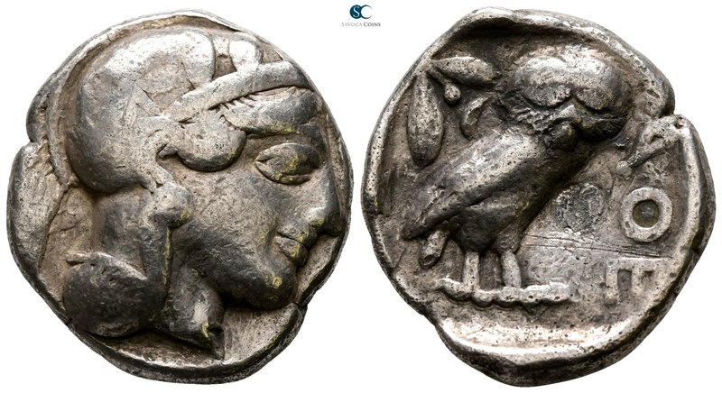 Attica. Athens 454-404 BC. 
Tetradrachm AR

23 mm., 17.32 g.



nearly ve...