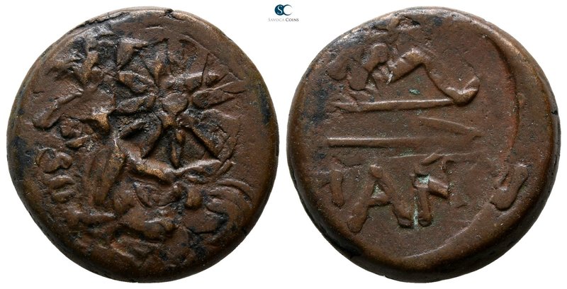 Cimmerian Bosporos. Pantikapaion 310-304 BC. 
Bronze Æ

19 mm., 6.65 g.


...