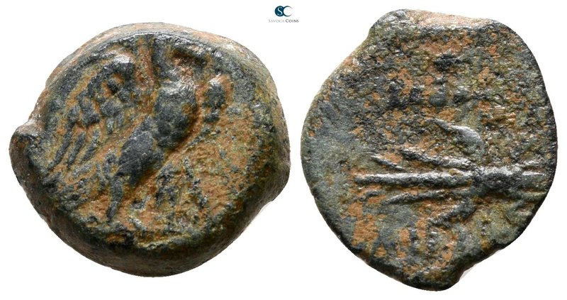 Kings of Bithynia. Prusias II Cynegos 182-149 BC. 
Bronze Æ

13 mm., 2.65 g....