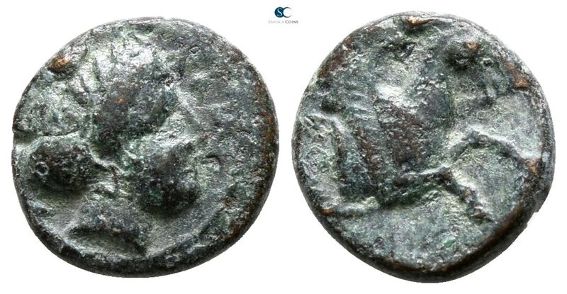 Mysia. Lampsakos circa 400-200 BC. 
Bronze Æ

9 mm., 1.31 g.



nearly ve...