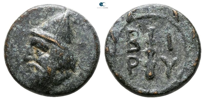 Troas. Birytis circa 400-300 BC. 
Bronze Æ

10 mm., 1.33 g.



nearly ver...
