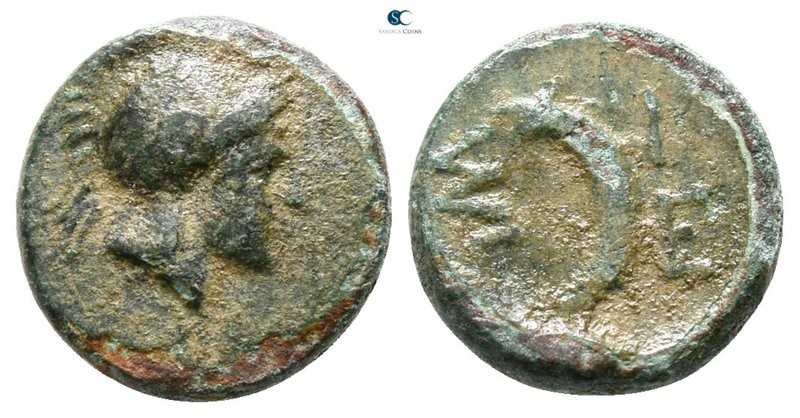 Troas. Sigeion circa 400-200 BC. 
Bronze Æ

10 mm., 0.96 g.



nearly ver...