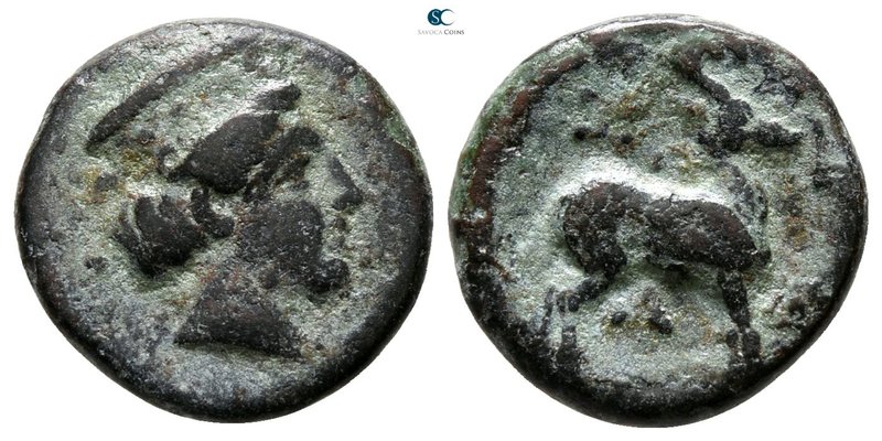 Troas. Zeleia circa 350 BC. 
Bronze Æ

12 mm., 1.75 g.



nearly very fin...