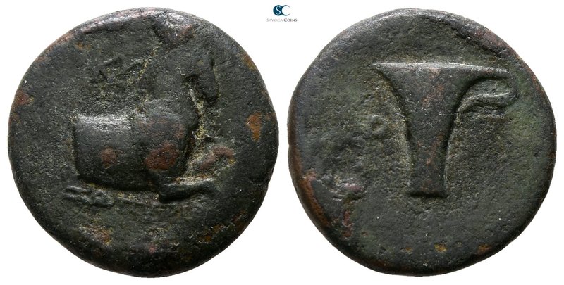 Aeolis. Kyme 320-250 BC. 
Bronze Æ

16 mm., 3.33 g.



fine