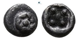 Ionia. Erythrai  510-494 BC. Hemitetartemorion AR