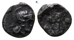 Philistia. Uncertain mint 400-333 BC. Imitating Athens. Hemiobol AR
