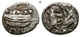 Phoenicia. Sidon. Uncertain king 450-400 BC. 1/16 Shekel AR