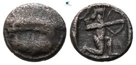 Phoenicia. Sidon. Uncertain king 393-360 BC. 1/16 Shekel AR